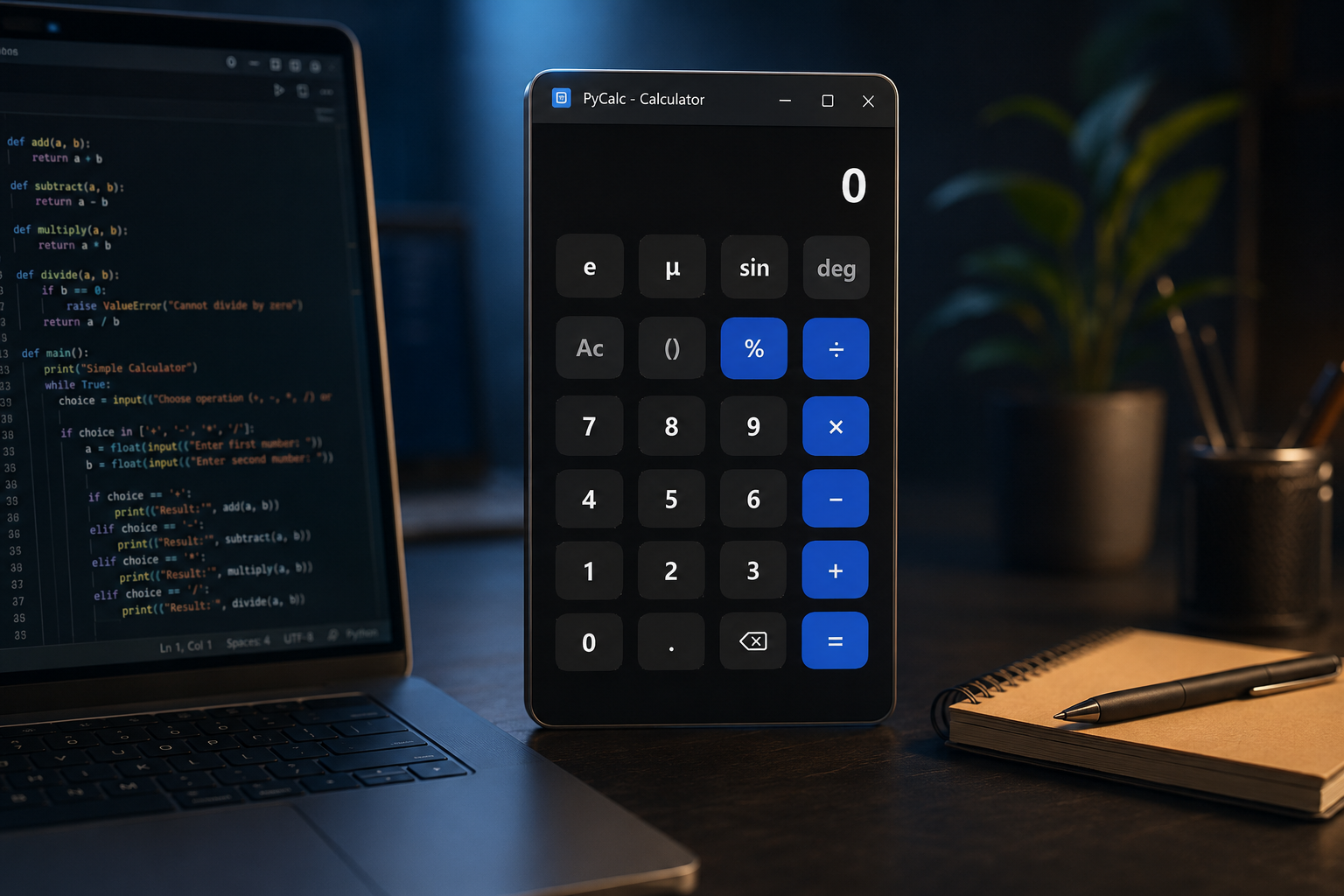 PyCalc GUI Calculator